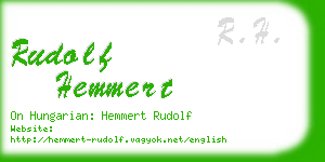 rudolf hemmert business card